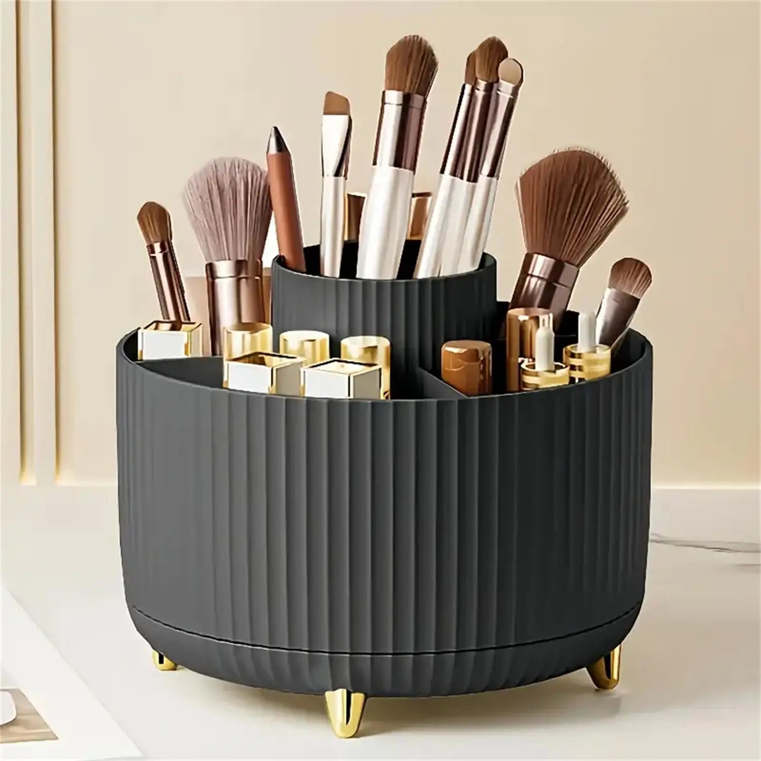 Organizator Rotativ 360° pentru Machiaj – Elegant și Spațios